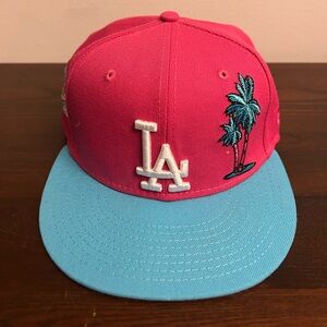 New Era Pink 59FIFTY Cap LA Dodgers